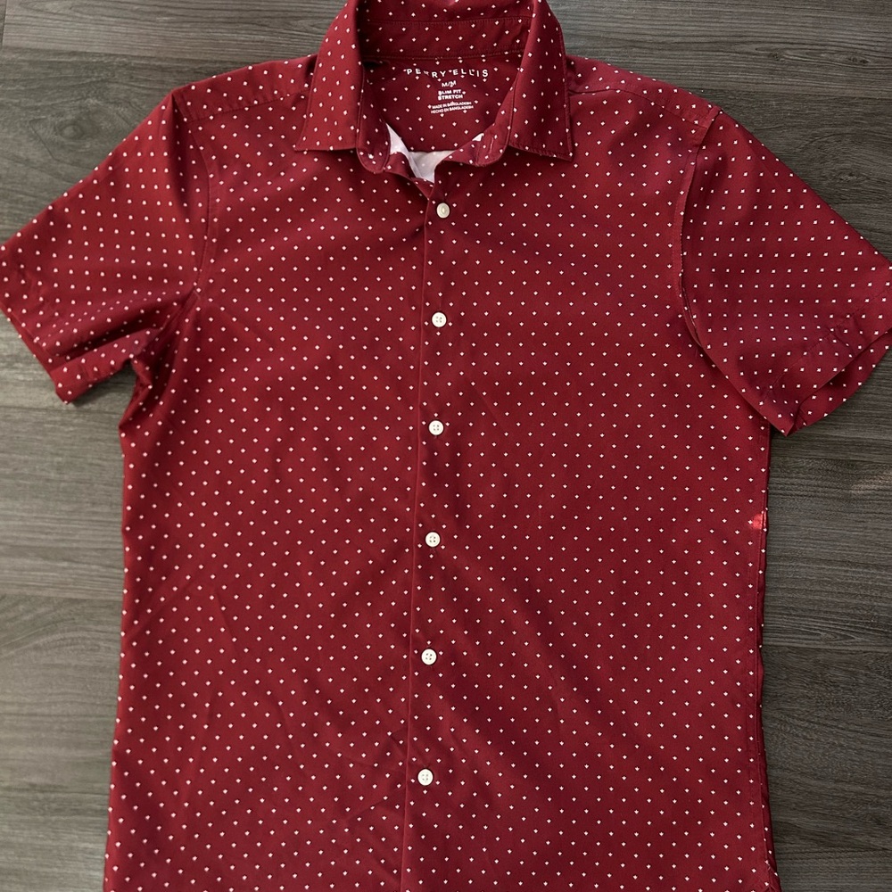 Men's Red Polka Dot Shirt